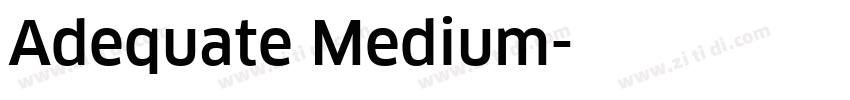 Adequate Medium字体转换